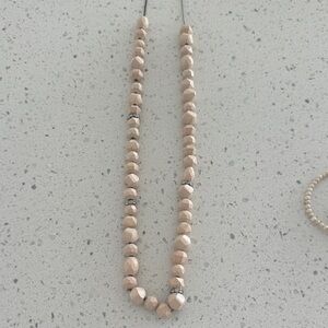 Elegant Beige Beaded Necklace